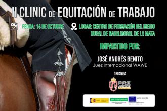 ANCCE | II Clinic de Equitación de Trabajo impartido por el juez internacional WAWE José Andrés de Benito
